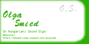 olga smied business card